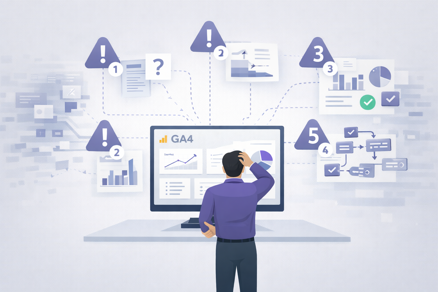 Les erreurs d'interprétation les plus fréquentes dans GA4 (et comment les éviter)